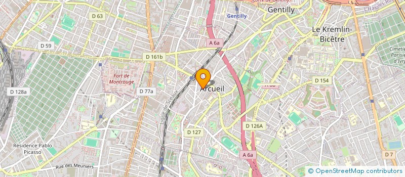 localisation de l'entreprise SCI DE L'UNION à ARCUEIL