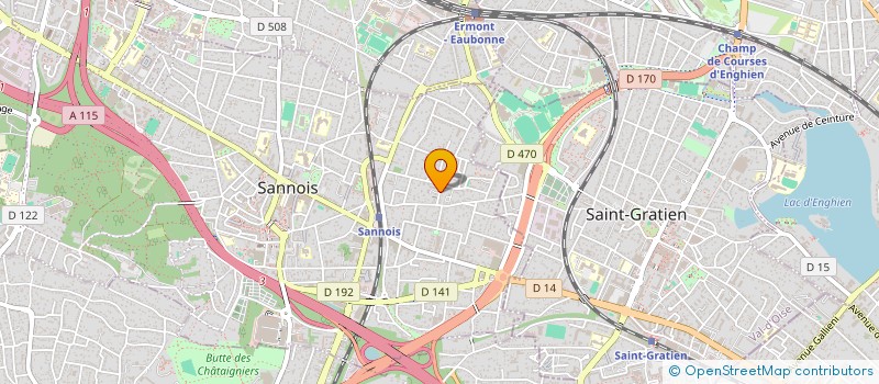 localisation de l'entreprise SCI DE L'UNION  SANNOIS