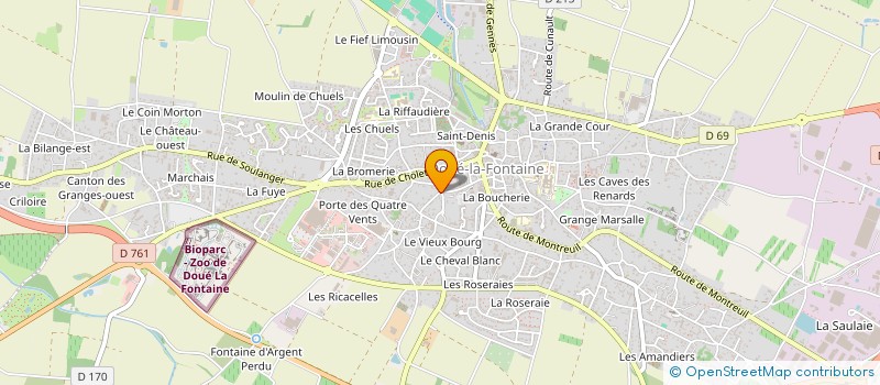 localisation de l'entreprise SCI DE L UNION  DOUE-EN-ANJOU