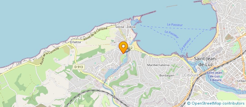 localisation de l'entreprise SCI DE L'UNTXIN  URRUGNE