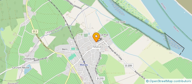 localisation de l'entreprise SCI DE L'USINE  MACAU