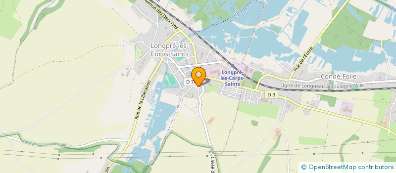 localisation de l'entreprise SCI DE L'USINE  LONGPRE-LES-CORPS-SAINTS