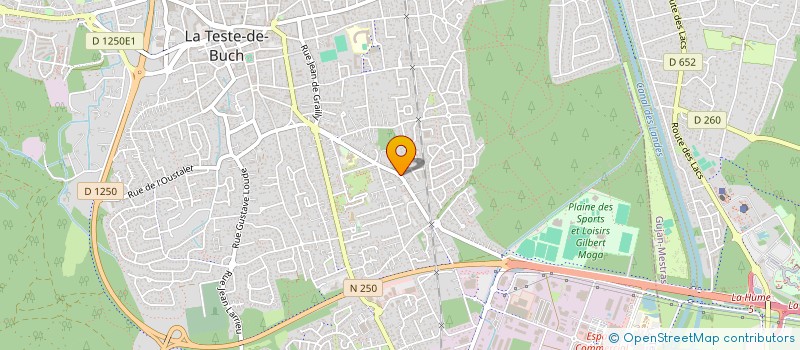 localisation de l'entreprise SCI DE L'YSER à LA TESTE-DE-BUCH