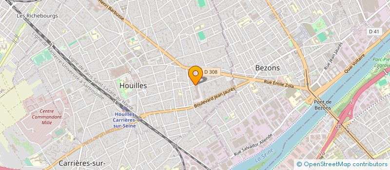 localisation de l'entreprise SCI DE L'YSER  HOUILLES