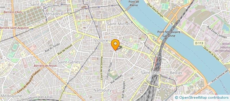 localisation de l'entreprise SCI DE L'YSER  BORDEAUX