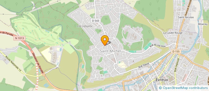 localisation de l'entreprise SCI DE L'YSER  EVREUX