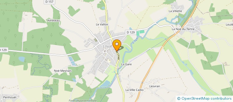 localisation de l'entreprise SCI DE L YVEL  LOYAT