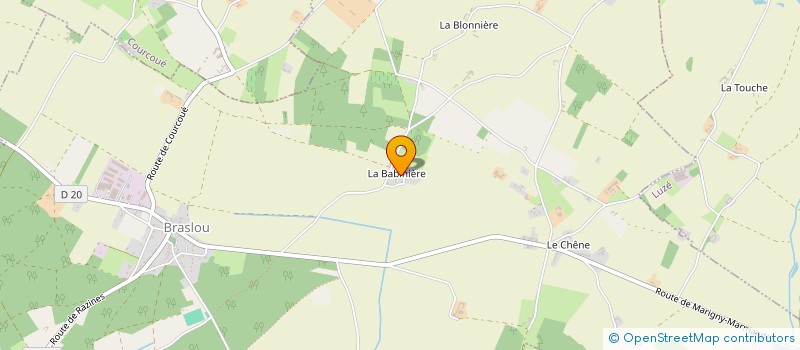 localisation de l'entreprise SCI DE LA BABINIERE  BRASLOU