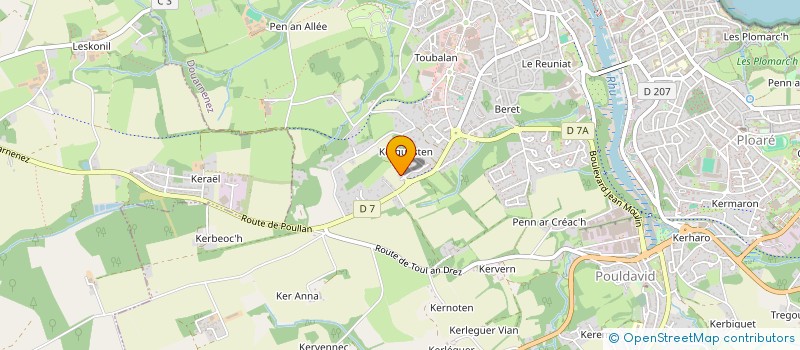 localisation de l'entreprise SCI DE LA BAIE  DOUARNENEZ