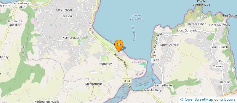 localisation de l'entreprise SCI DE LA BAIE  LOCQUIREC