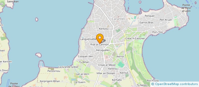 localisation de l'entreprise SCI DE LA BAIE  CARANTEC