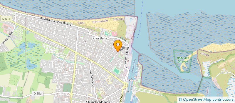 localisation de l'entreprise SCI DE LA BAIE  OUISTREHAM