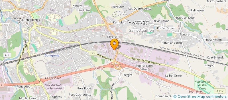 localisation de l'entreprise SCI DE LA BAIE  PLOUMAGOAR