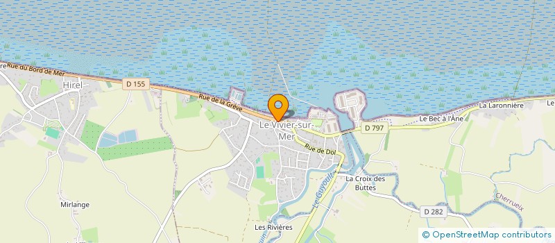 localisation de l'entreprise SCI DE LA BAIE  LE VIVIER-SUR-MER