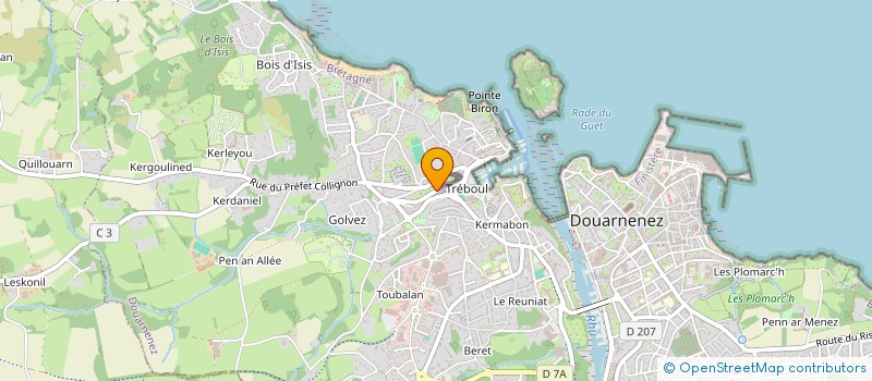 localisation de l'entreprise SCI DE LA BAIE BROSSOLETTE  DOUARNENEZ