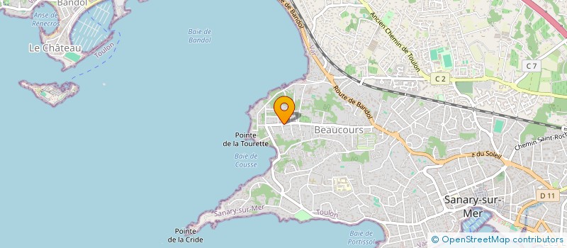 localisation de l'entreprise SCI DE LA BAIE DE COUSSE à SANARY-SUR-MER