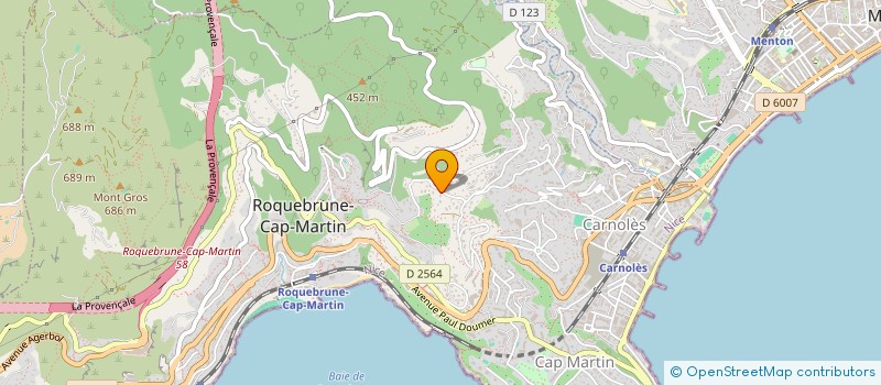 localisation de l'entreprise SCI DE LA BAIE DE SAINT PAUL à ROQUEBRUNE-CAP-MARTIN