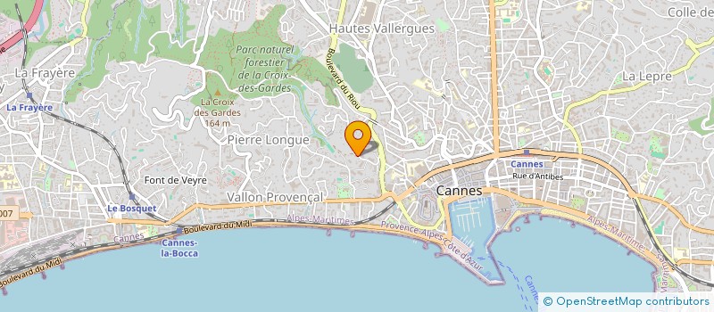 localisation de l'entreprise SCI DE LA BAISSE  CANNES