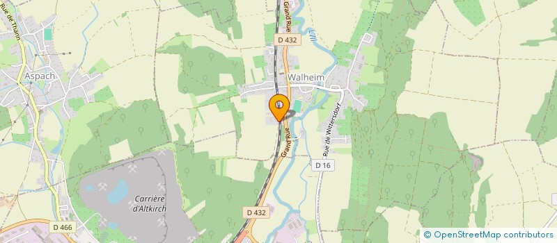 localisation de l'entreprise SCI DE LA BALLE  WALHEIM