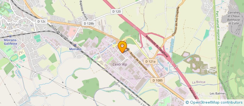 localisation de l'entreprise SCI DE LA BALME  MOIRANS