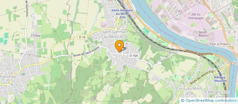 localisation de l'entreprise SCI DE LA BALMETTE  SAINT-GERMAIN-AU-MONT-D'OR