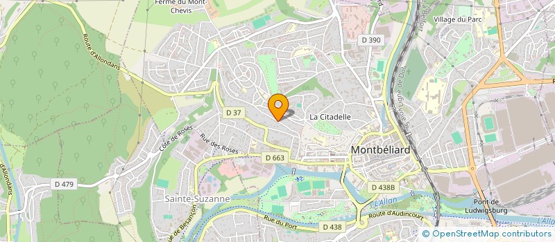 localisation de l'entreprise SCI DE LA BANANE  MONTBELIARD