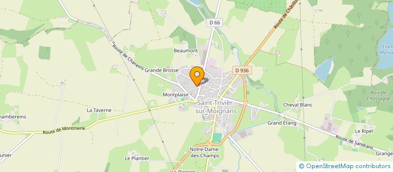 localisation de l'entreprise SCI DE LA BARE  SAINT-TRIVIER-SUR-MOIGNANS