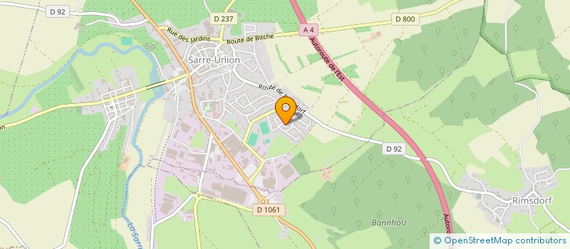 localisation de l'entreprise SCI DE LA BARONNE  SARRE-UNION