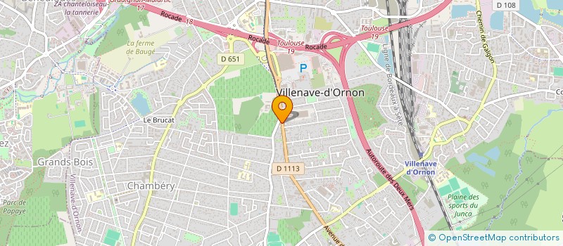 localisation de l'entreprise SCI DE LA BARONNE THILOUZE à VILLENAVE-D'ORNON