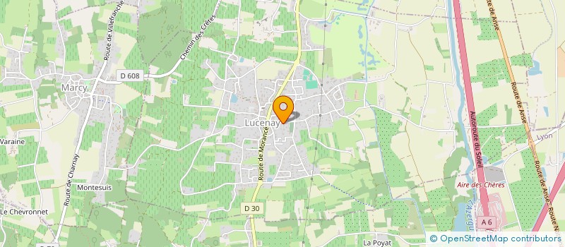 localisation de l'entreprise SCI DE LA BARONNIE  LUCENAY