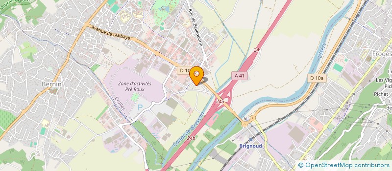 localisation de l'entreprise SCI DE LA BARQUE  CROLLES