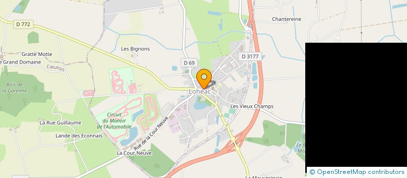 localisation de l'entreprise SCI DE LA BARRE  LOHEAC