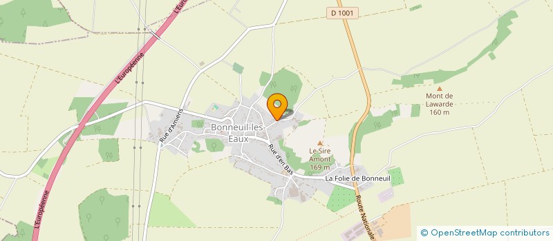 localisation de l'entreprise SCI DE LA BARRE  BONNEUIL-LES-EAUX