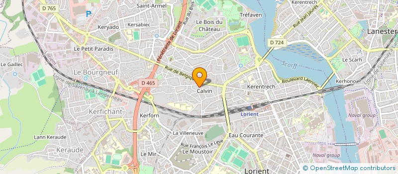 localisation de l'entreprise SCI DE LA BARRE  LORIENT