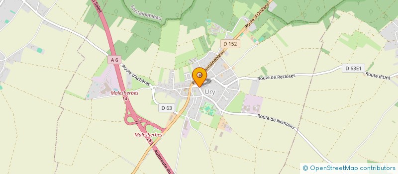 localisation de l'entreprise SCI DE LA BARRE  URY