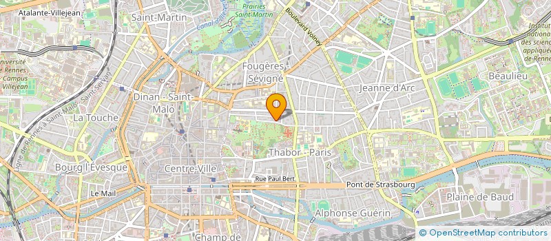 localisation de l'entreprise SCI DE LA BARRE  RENNES