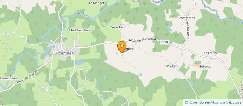 localisation de l'entreprise SCI DE LA BARRIERE  BUSSEROLLES