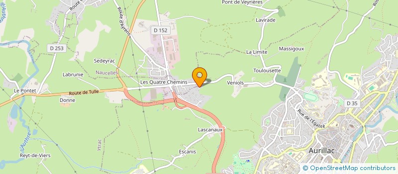 localisation de l'entreprise SCI DE LA BARTHE à AURILLAC