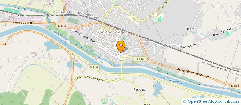 localisation de l'entreprise SCI DE LA BASCULE à VALENCE