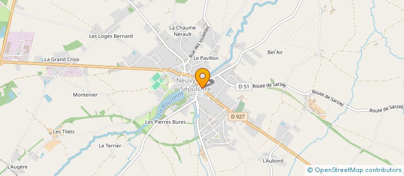 localisation de l'entreprise SCI DE LA BASILIQUE à NEUVY-SAINT-SEPULCHRE