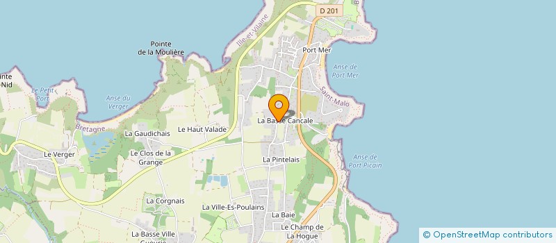 localisation de l'entreprise SCI DE LA BASSE CROIX  CANCALE