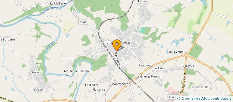 localisation de l'entreprise SCI DE LA BASSE MARCHE à PEYRAT-DE-BELLAC