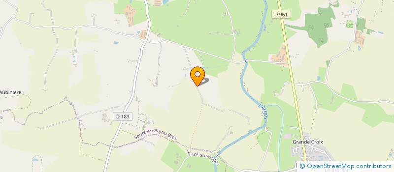 localisation de l'entreprise SCI DE LA BASSE RIVIERE à SEGRE-EN-ANJOU BLEU