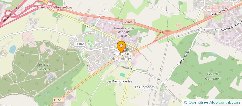 localisation de l'entreprise SCI DE LA BASSE ROCHE  SAINT-LEGER-DE-LINIERES