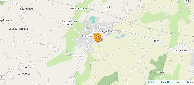 localisation de l'entreprise SCI DE LA BASSE VILLE  HENON