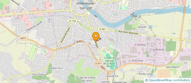 localisation de l'entreprise SCI DE LA BASSETTA  VILLENEUVE-SUR-LOT