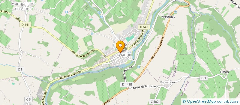 localisation de l'entreprise SCI DE LA BASTIDE  VIANNE