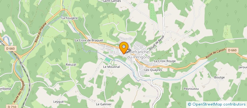 localisation de l'entreprise SCI DE LA BASTIDE à VILLEFRANCHE-DU-PERIGORD