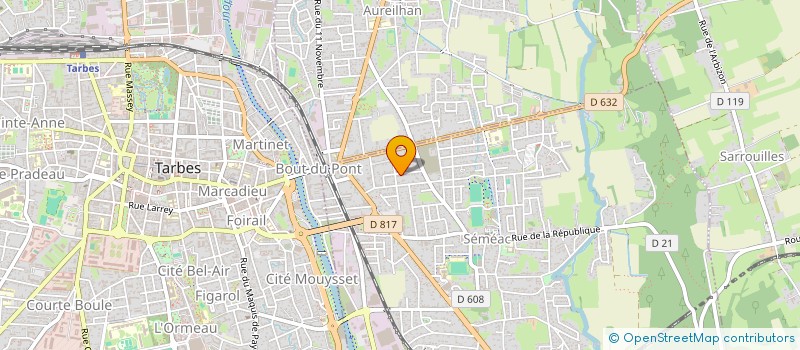 localisation de l'entreprise SCI DE LA BASTIDE  SEMEAC