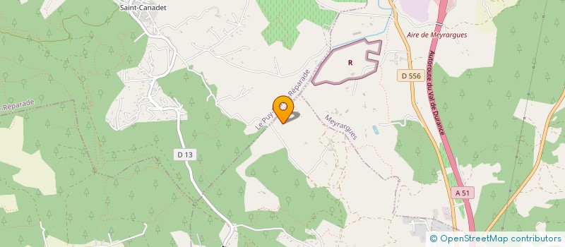 localisation de l'entreprise SCI DE LA BASTIDE  VENELLES